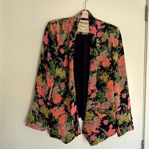 Cartonnier Floral Blazer Anthropologie Size L